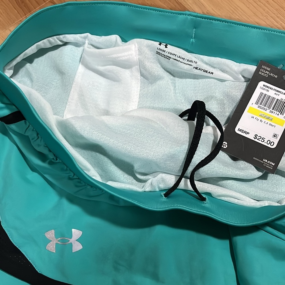 NWT Under Armour Blue and Black Athletic Shorts - Picture 4 of 9
